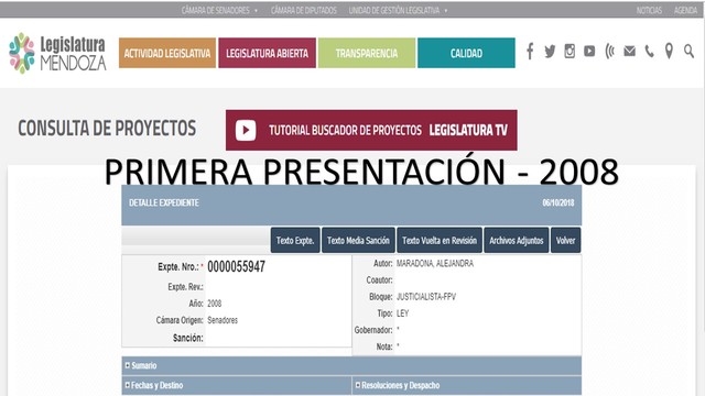 PRIMERA PRESENTACIÓN EN 2008
