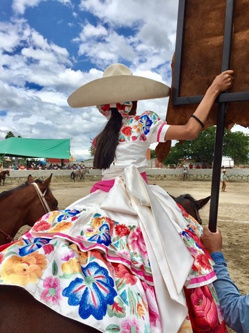 Empecé a practicar la charreria