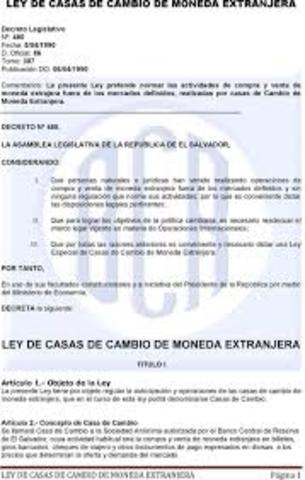 Aprobación  la de  Ley de Casas de Cambio