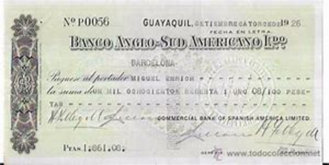 Banco Anglo Sud Americano.