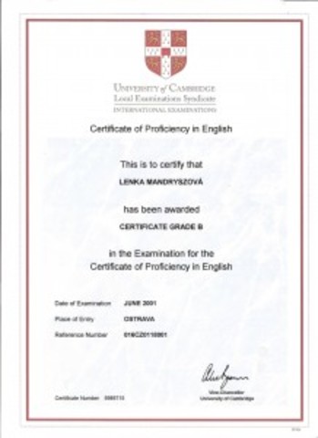 Certificado CPE Cambridge