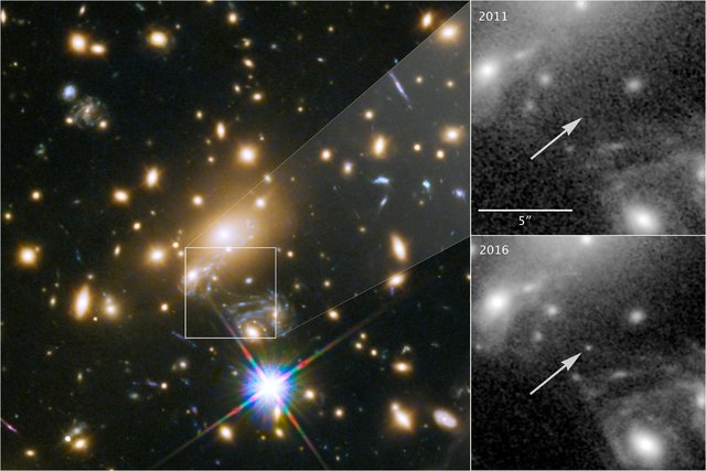 Prediction of a galactic gravitational lensing