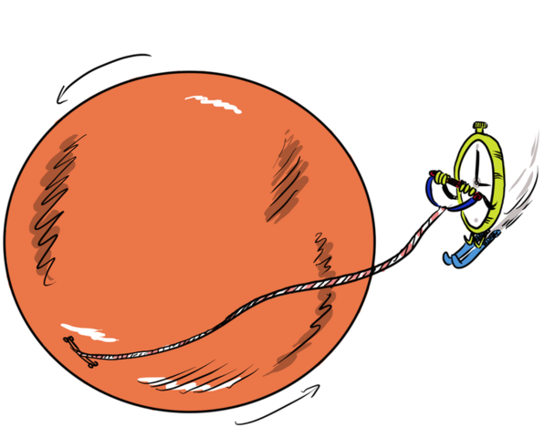 Frame dragging probe