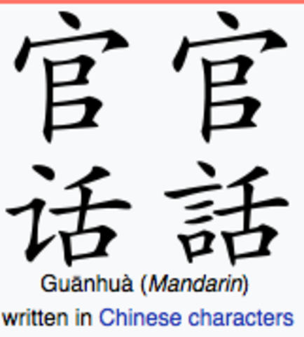 Addition of Mandarin as an official IB language