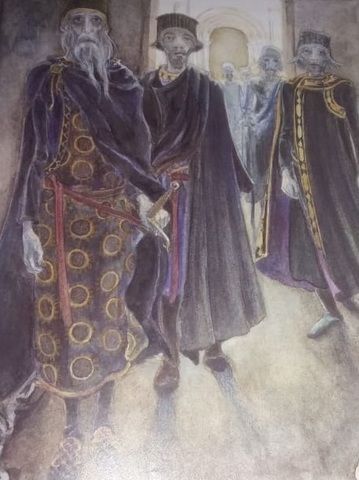 En un acto final de desesperacion por el hambre. Doña Urraca reúne a los nobles del pueblo y estaban a punto de rendirse ante Sancho