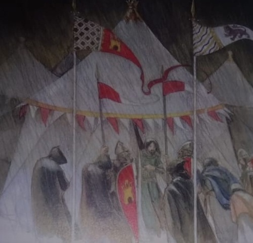 Vellidos mata al Rey Sancho mientras el Cid llegaba, pero este no pudo detenerlo