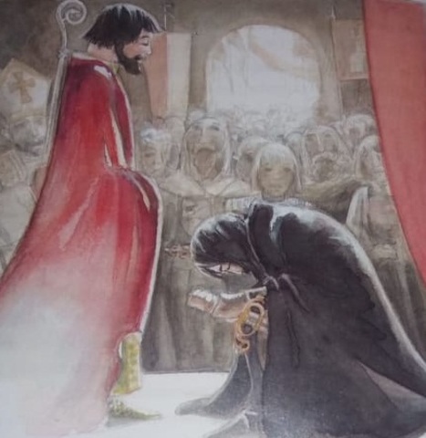 El Cid viaja hacia Castilla para pedirle al Rey Alfonso ser El Nuevo rey de Castilla