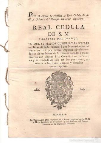 Las cédulas de consolidación de vales