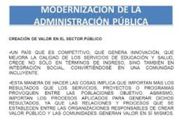 1995 Programa para la Modernización de la Empresa Publica.