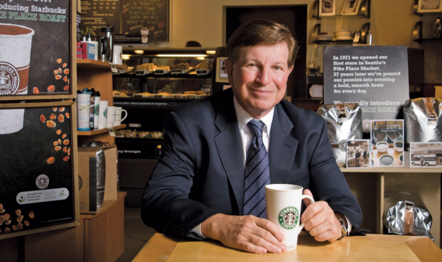 Howard Schultz transitions to chairman and chief global strategist, Orin Smith  promoted president and chief executive officer.