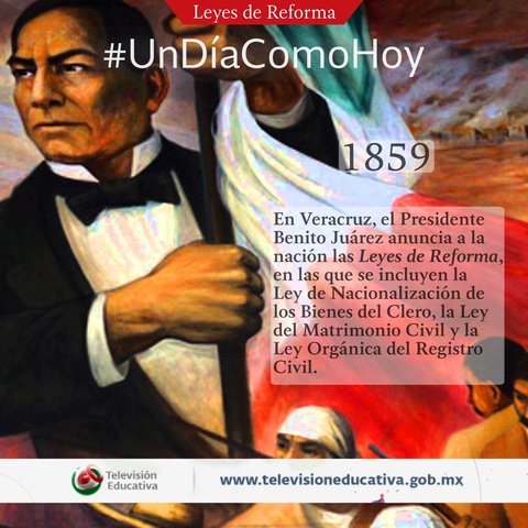 Leyes de Reforma 1859 -1860