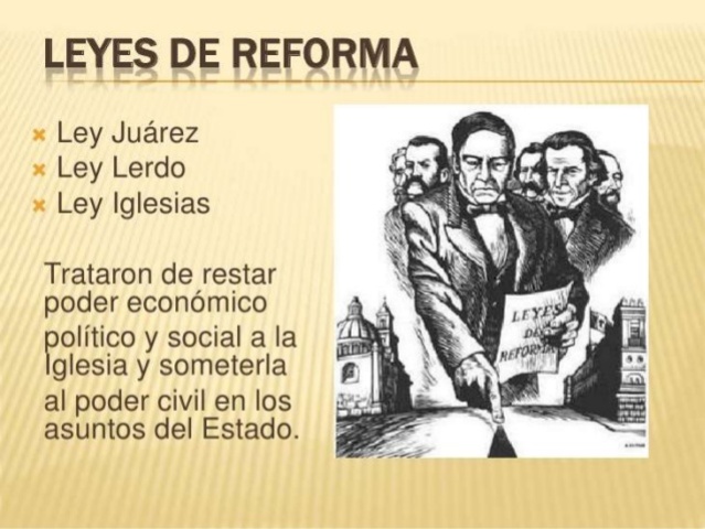 Leyes de Reforma 1859-1860