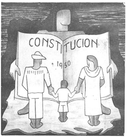 La Constitución de 1950 y la emisión de moneda.