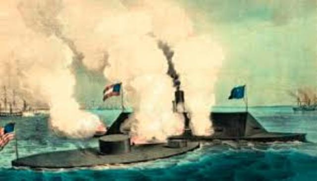 Mar 8, 1862. Battle of the Monitor and the Merrimack