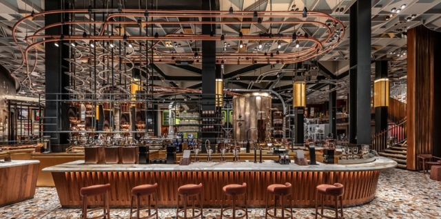 Opens first Starbucks Reserve Roastery and Tasting Room in Seattle. - 2014