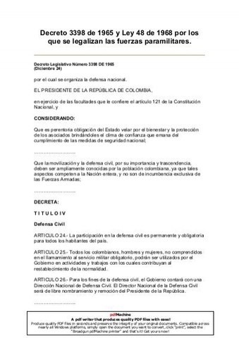 DECRETO 3398 DE 1965