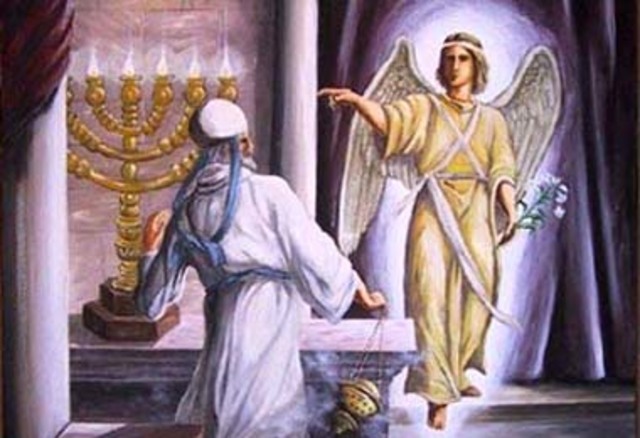 Anunciamiento del nacimiento de Juan el Bautista