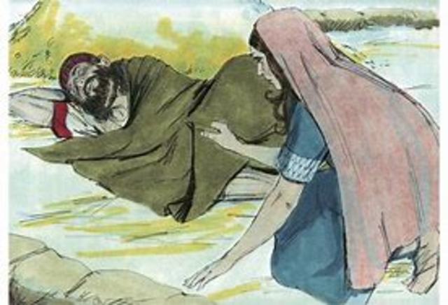 Naomi has Ruth to go to Boaz's party