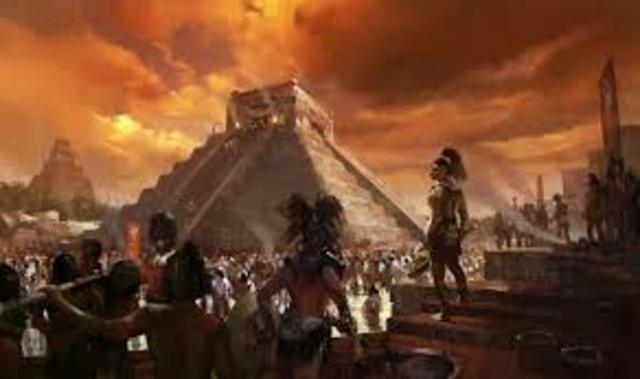 Mayan civilization falls and collapses
