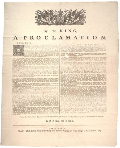 Proclamation Of 1763