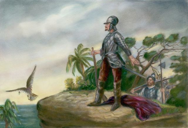 Vasco Nunez de Balboa Sees The Pacific
