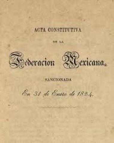 Acta Constitutiva de la Federación