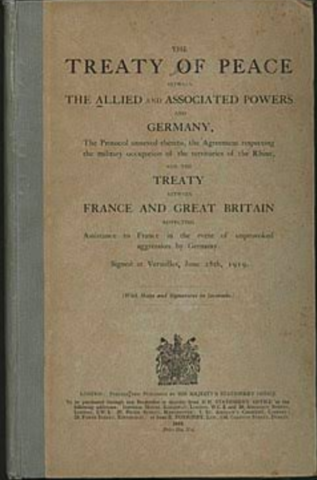 Firma del Tratado de Versalles