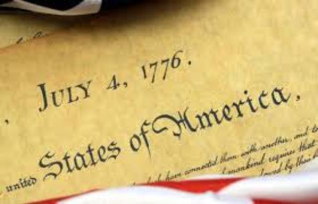La declaración de la Independencia Estados Unidos