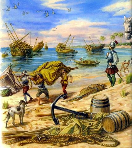 Cortés Desembarca en México