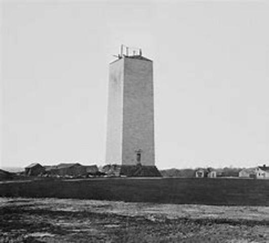 The Washington Monument in D.C. is completed