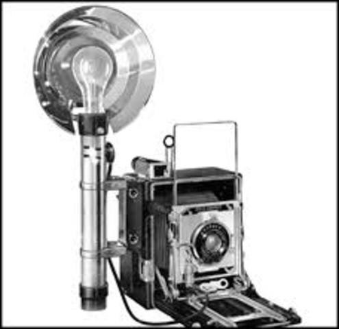 La lámpara de flash.