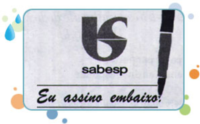 Nova SABESP: "Eu assino embaixo"