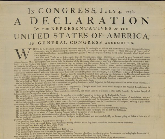 Declaration. Of Independence