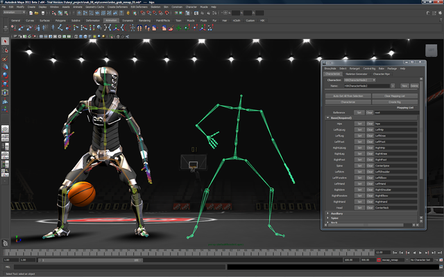 Creation of 3d animation