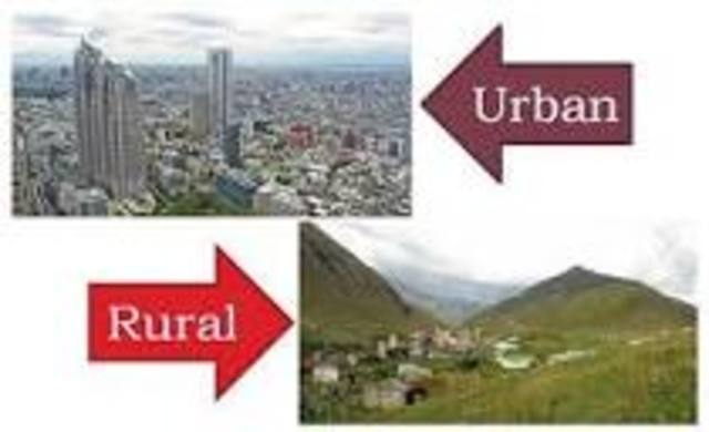 Rural and urban