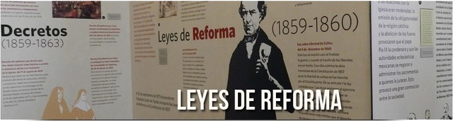 Las leyes de reforma 1859-1860.