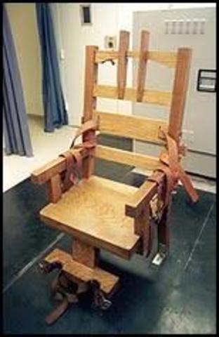 Electric Chair Outlawed