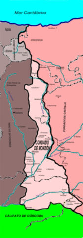 Aparece el Condado independiente de Castilla.