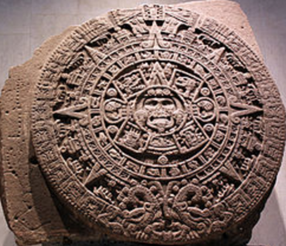 Sun Stone is Carved and Set Up at Tenochtitlan