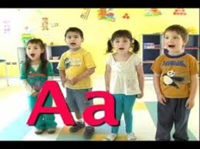 comencé a aprenderme las vocales