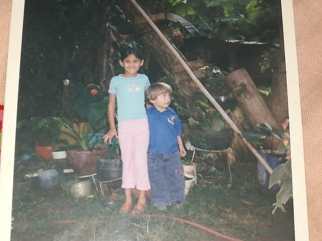 mi felicidad al ver que nació mi hermanito