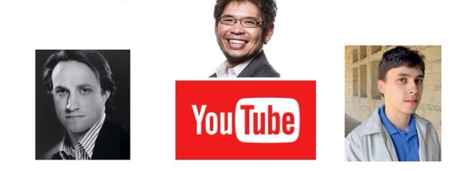 CHAD HURLEY,STEVE CHEN Y JAWEND KARIM