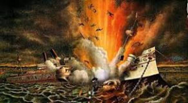 Explosion of the USS Maine
