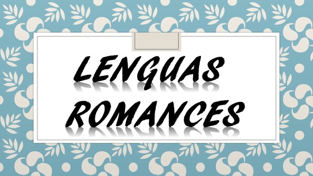 nacimiento del romance