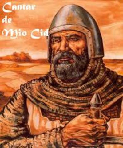 El Cantar de mio Cid se compuso alrededor del siglo XIII.