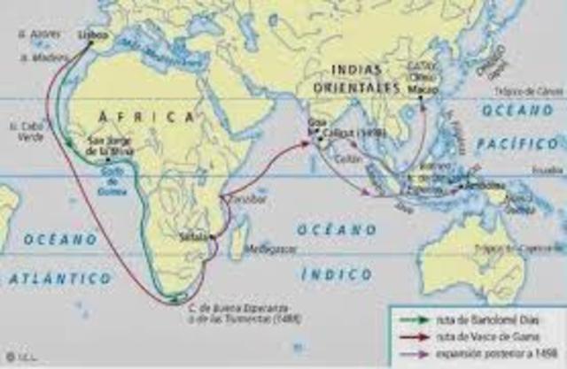 Bartolomé Diaz arriba al Cap de Bonaesperança