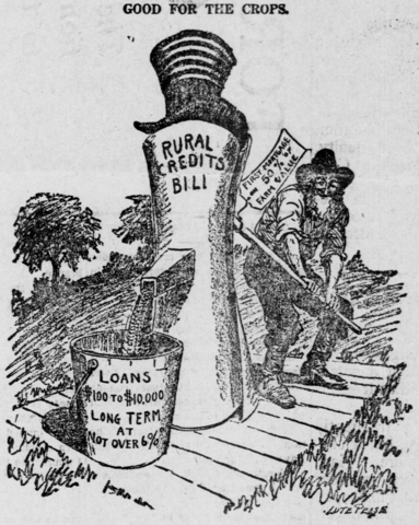 Passed the Federal Farm Loan Act of 1916