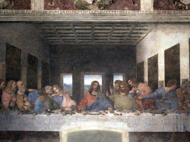 "La última cena", de Leonardo da Vinci