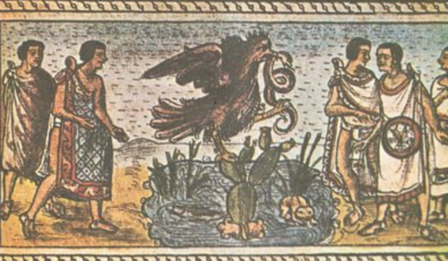 Founding of Tenochtitlan by Aztecs