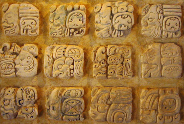 Mayan writing is created